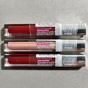 Maybelline ColorSensational High Shine Lip Gloss Pack of 3